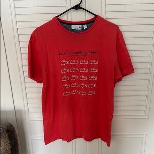 Lacoste Pink Graphic T-Shirt